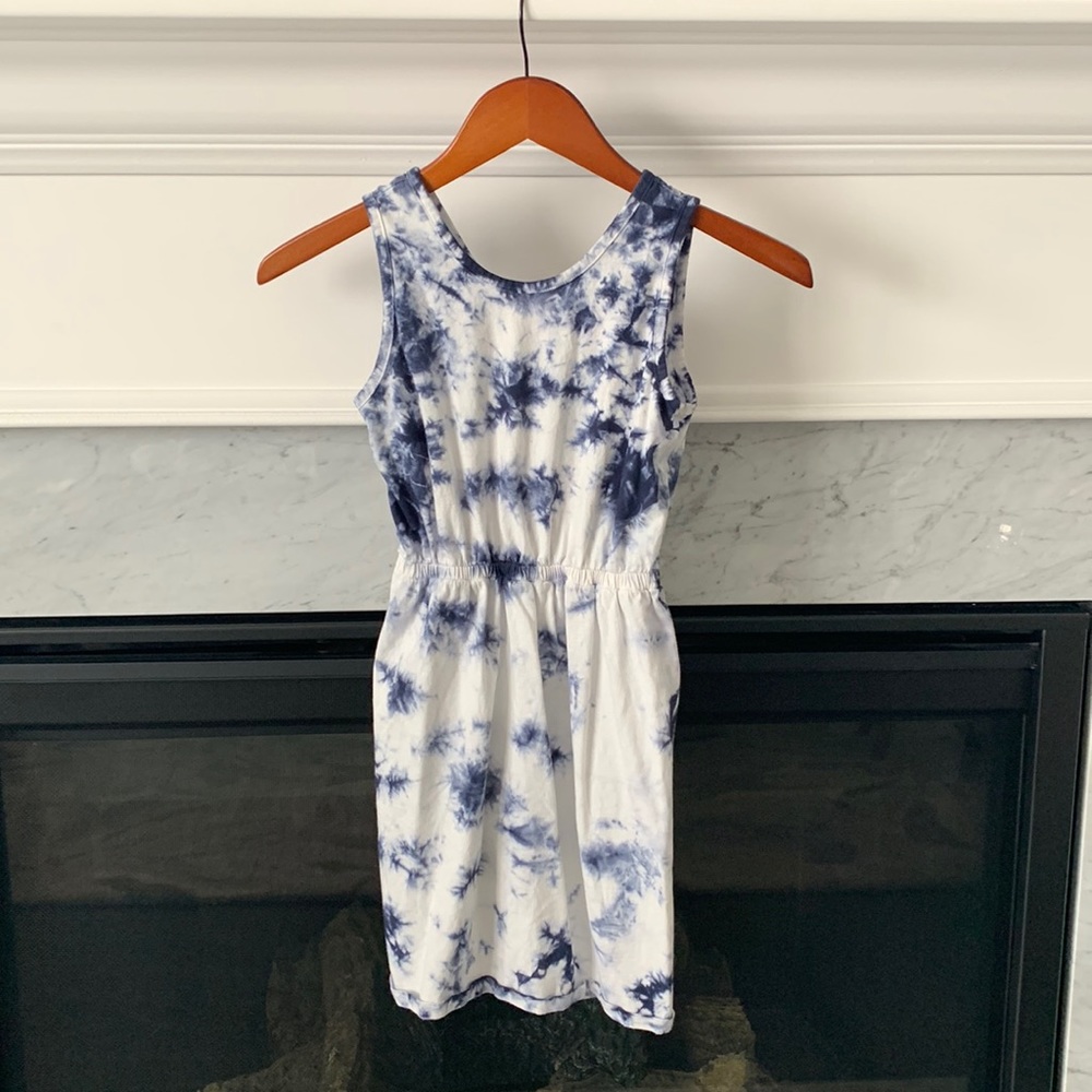 Blue and white tie dye GAP dress